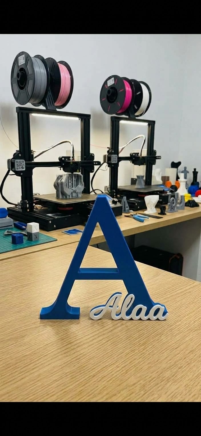 Personalisiertes 3D-Namensschild mit Anfangsbuchstaben – Individuelle Namensdeko für Baby- & Kinderzimmer